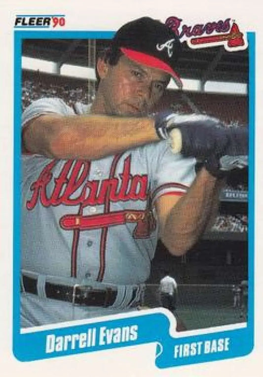 1990 Fleer #581 Darrell Evans NM-MT Atlanta Braves Baseball Card
