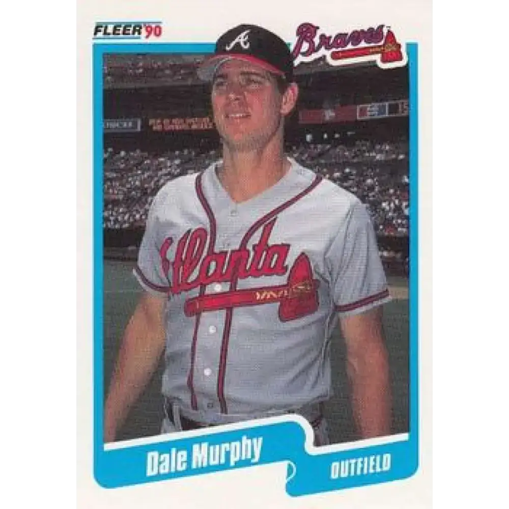 1990 Fleer #591 Dale Murphy NM-MT Atlanta Braves Baseball Card - Baseball Card Single