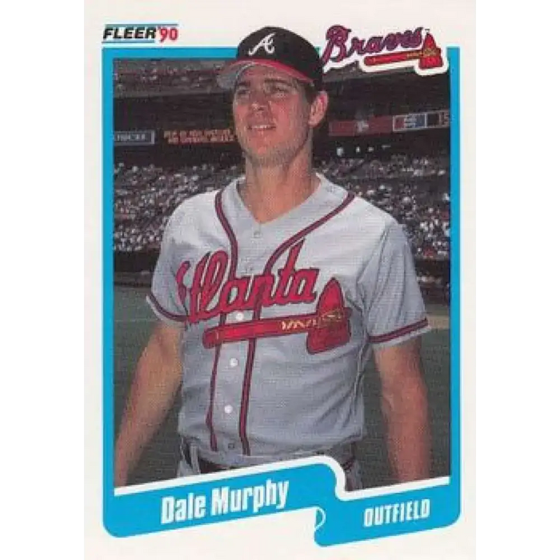 1990 Fleer #591 Dale Murphy NM-MT Atlanta Braves Baseball Card - Baseball Card Single