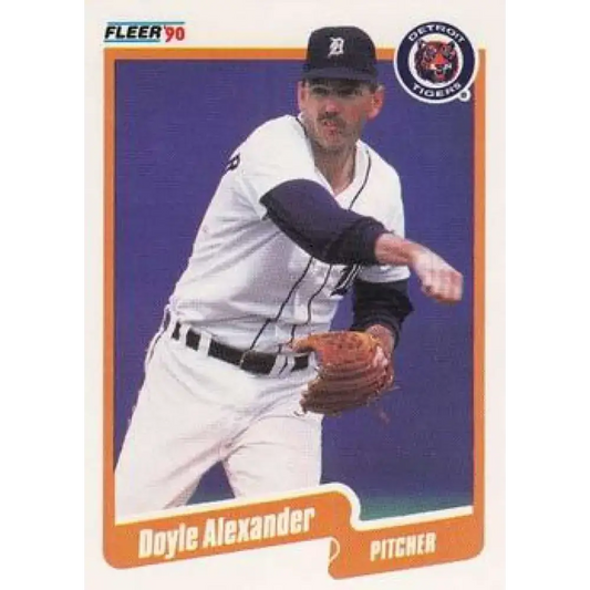 1990 Fleer #599 Doyle Alexander NM-MT Detroit Tigers Baseball Card - Baseball Card Single