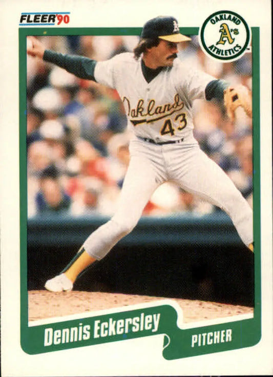 1990 Fleer #6 Dennis Eckersley NM-MT Oakland Athletics Baseball Card