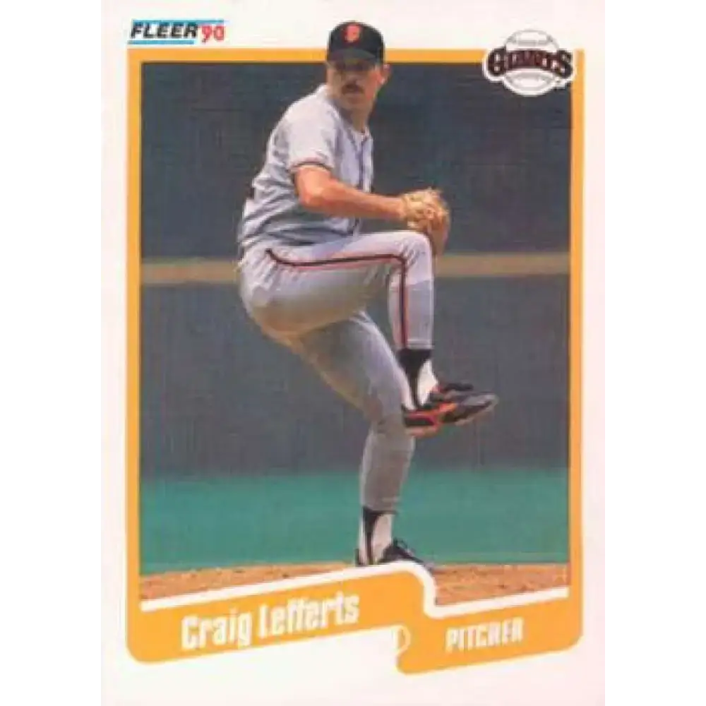 1990 Fleer #60 Craig Lefferts NM-MT San Francisco Giants Baseball Card - Baseball Card Single