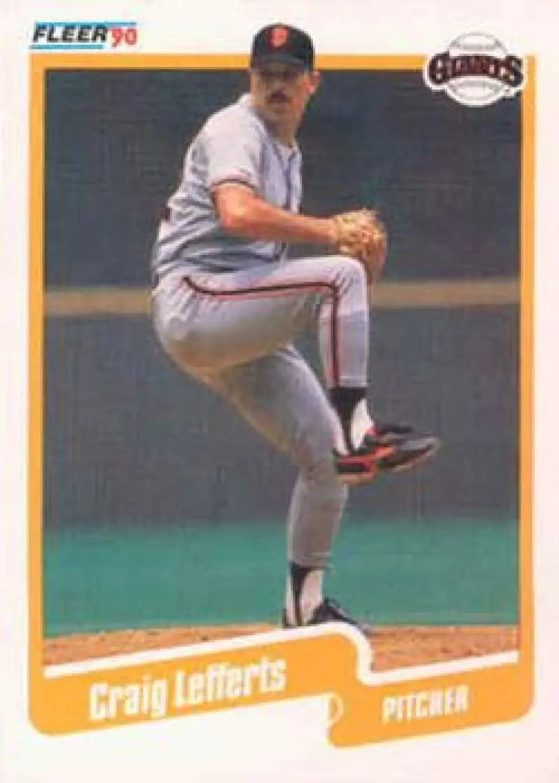 1990 Fleer #60 Craig Lefferts NM-MT San Francisco Giants Baseball Card - Baseball Card Single