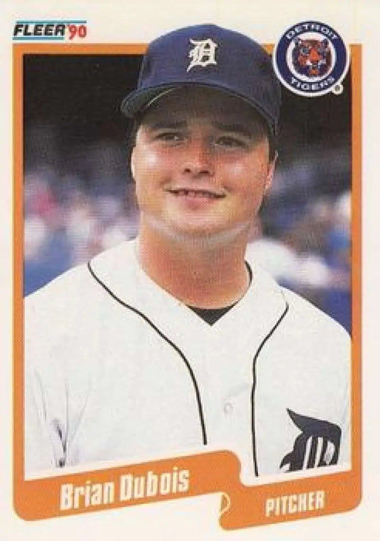 1990 Fleer #601 Brian DuBois NM-MT RC Rookie Detroit Tigers Baseball Card