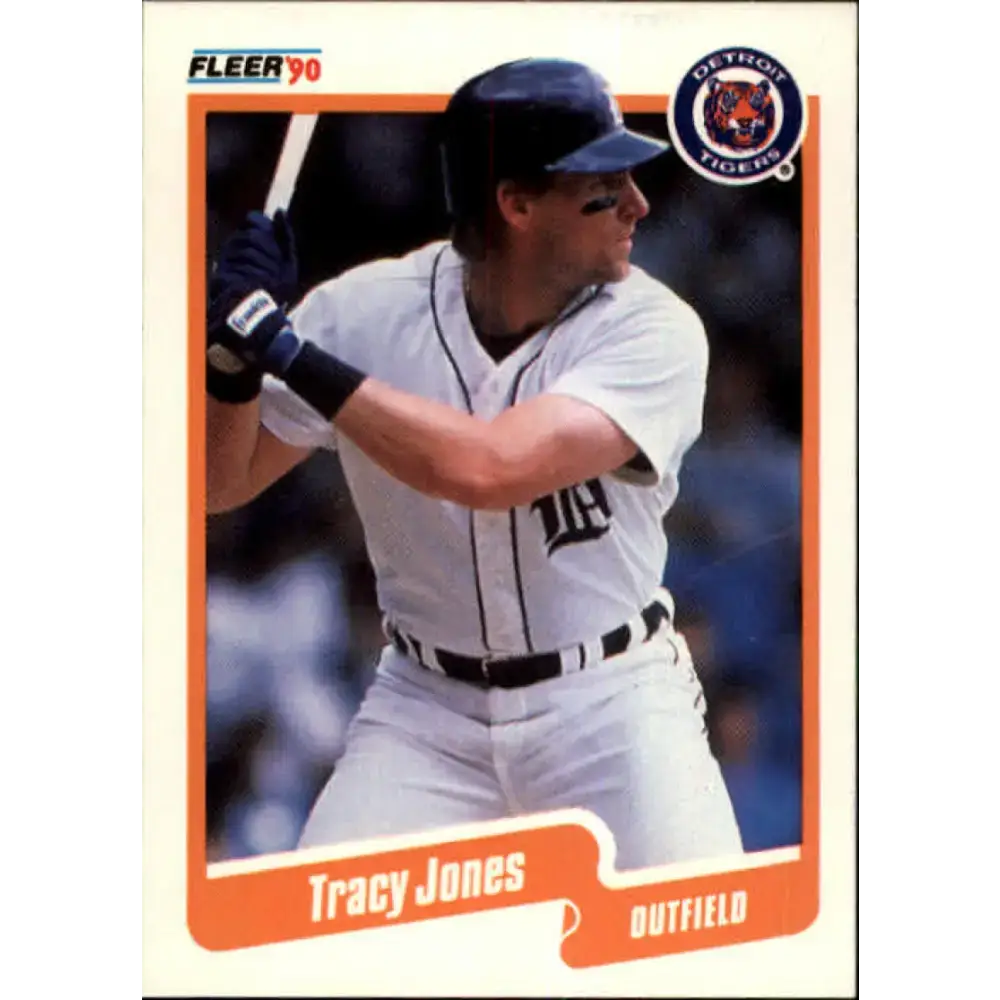 1990 Fleer #607 Tracy Jones NM-MT Detroit Tigers Baseball Card - Baseball Card Single