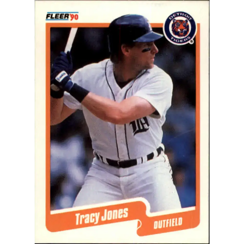 1990 Fleer #607 Tracy Jones NM-MT Detroit Tigers Baseball Card - Baseball Card Single