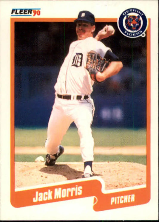 1990 Fleer #610 Jack Morris NM-MT Detroit Tigers Baseball Card