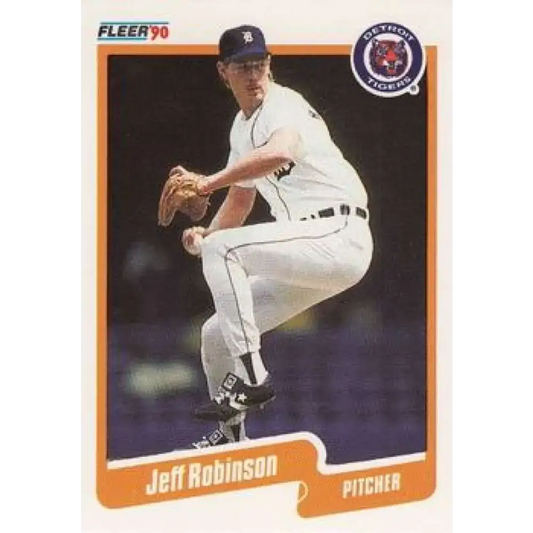 1990 Fleer #614 Jeff Robinson NM-MT Detroit Tigers Baseball Card - Baseball Card Single