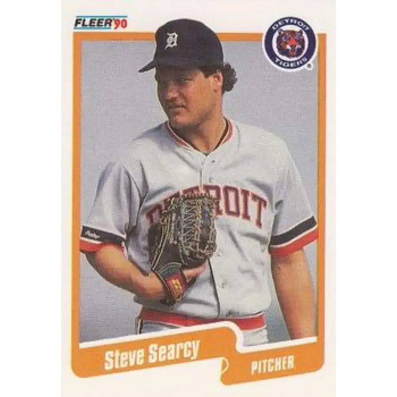 1990 Fleer #615 Steve Searcy NM-MT Detroit Tigers Baseball Card - Baseball Card Single