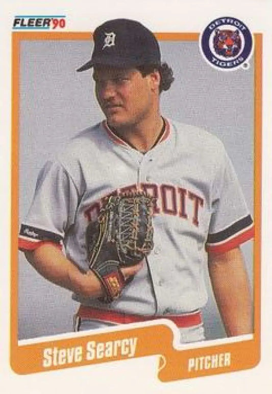 1990 Fleer #615 Steve Searcy NM-MT Detroit Tigers Baseball Card