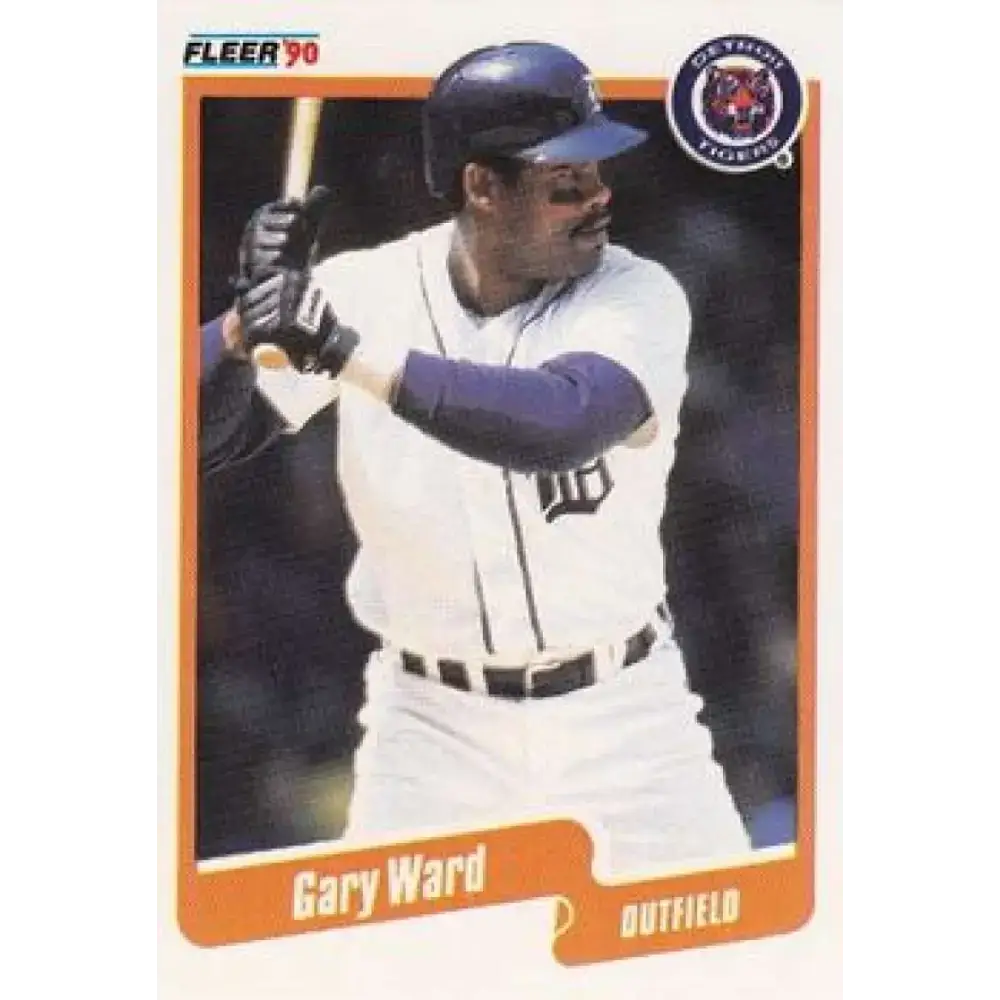1990 Fleer #618 Gary Ward NM-MT Detroit Tigers Baseball Card - Baseball Card Single