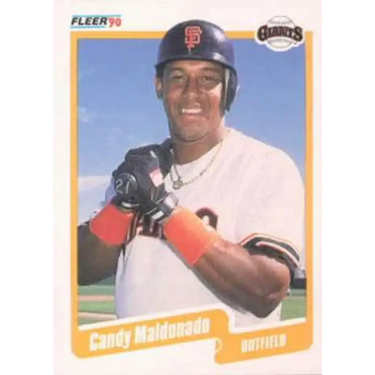 1990 Fleer #62 Candy Maldonado NM-MT San Francisco Giants Baseball Card - Baseball Card Single