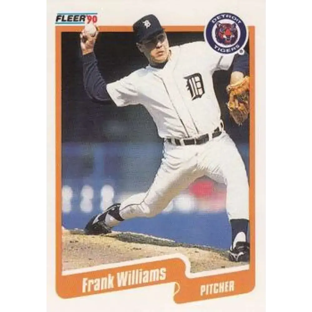1990 Fleer #620 Frank Williams NM-MT Detroit Tigers Baseball Card - Baseball Card Single