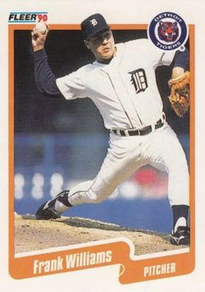 1990 Fleer #620 Frank Williams NM-MT Detroit Tigers Baseball Card - Baseball Card Single