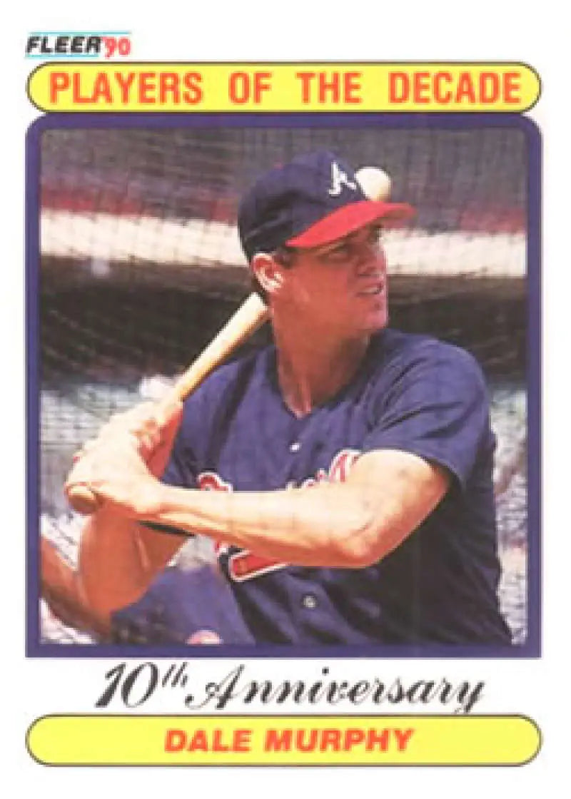 1990 Fleer #623 Dale Murphy NM-MT Atlanta Braves Baseball Card - Baseball Card Single