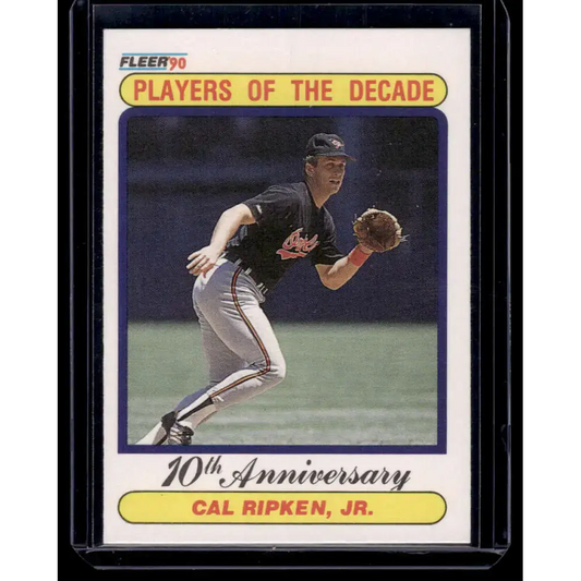 1990 Fleer #624b Cal Ripken Jr. Baltimore Orioles NM-MT Baseball Card - Baseball Card Single