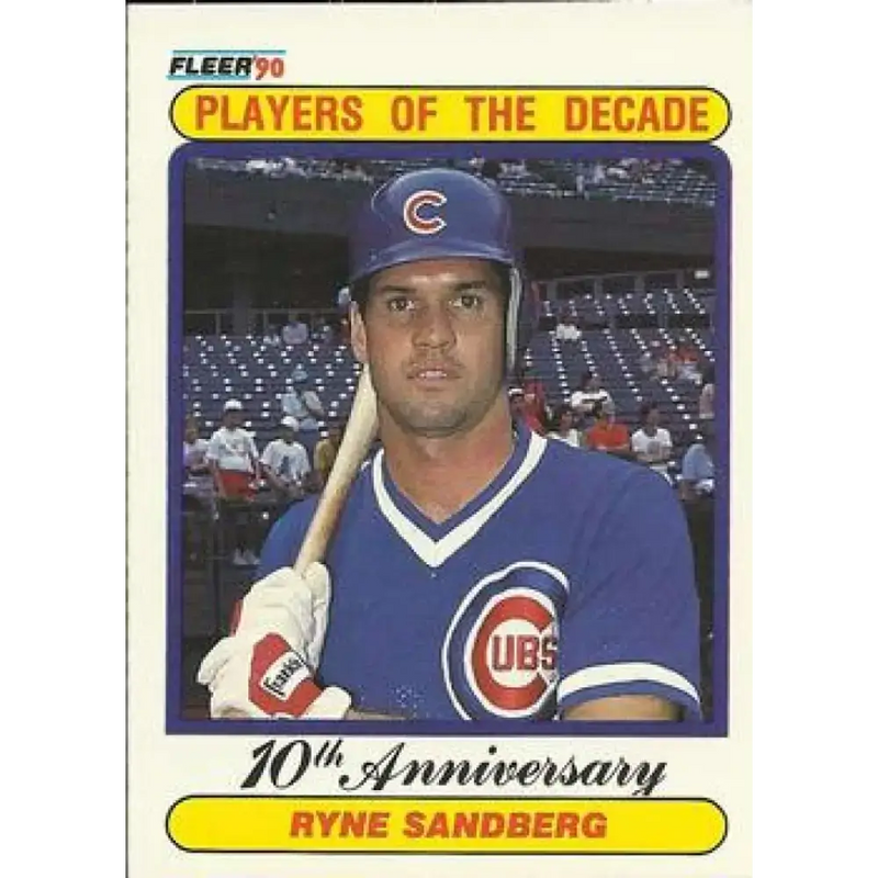 1990 Fleer #625 Ryne Sandberg 1984 NM-MT Chicago Cubs Baseball Card - Baseball Card Single