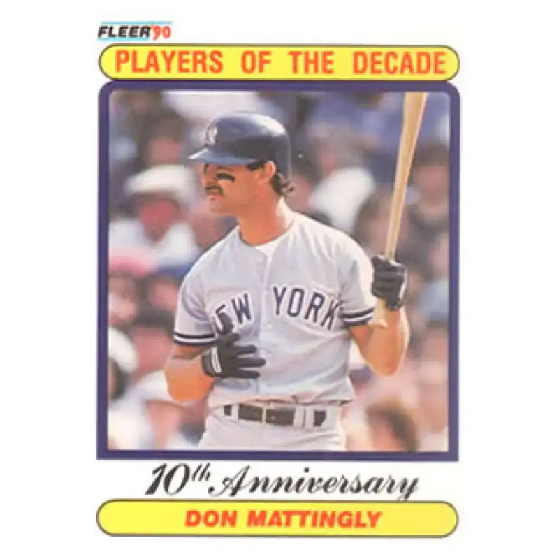 1990 Fleer #626 Don Mattingly 1985 NM-MT New York Yankees Baseball Card - Baseball Card Single