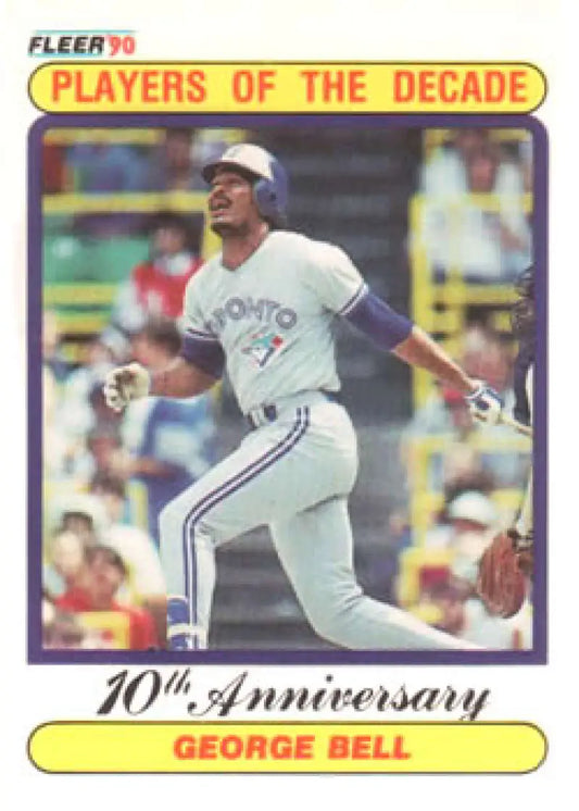 1990 Fleer #628 George Bell NM-MT Toronto Blue Jays Baseball Card - Baseball Card Single