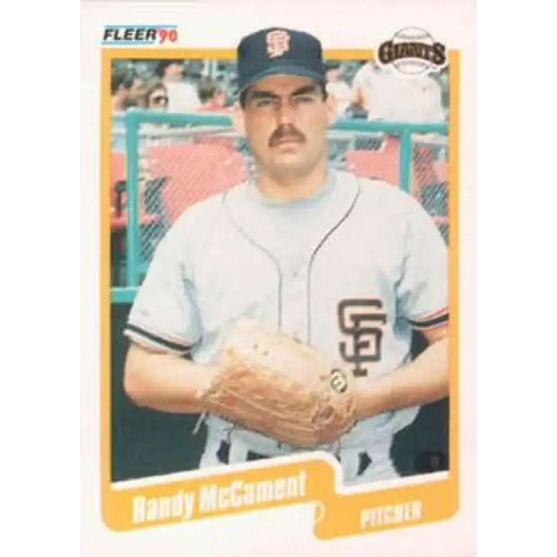 1990 Fleer #64 Randy McCament NM-MT RC Rookie San Francisco Giants Baseball Card - Baseball Card Single