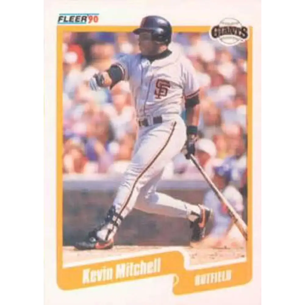1990 Fleer #65 Kevin Mitchell NM-MT San Francisco Giants Baseball Card - Baseball Card Single