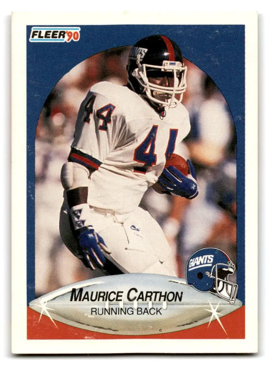 1990 Fleer #65 Maurice Carthon - Football Card Single