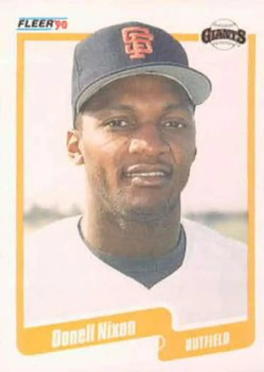 1990 Fleer #66 Donell Nixon NM-MT San Francisco Giants Baseball Card - Baseball Card Single
