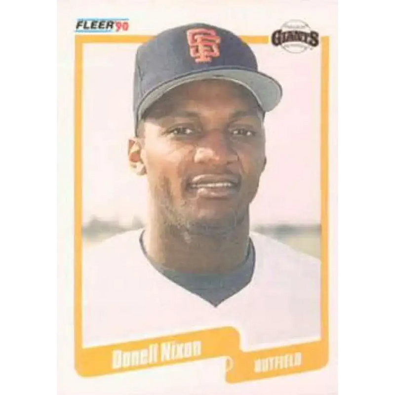 1990 Fleer #66 Donell Nixon NM-MT San Francisco Giants Baseball Card - Baseball Card Single