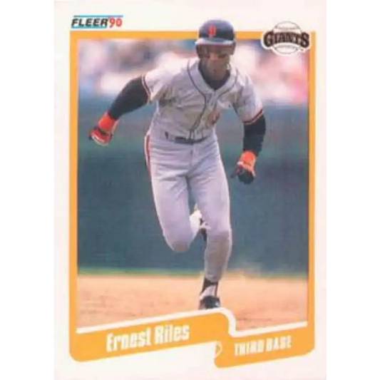 1990 Fleer #69 Ernest Riles NM-MT San Francisco Giants Baseball Card - Baseball Card Single