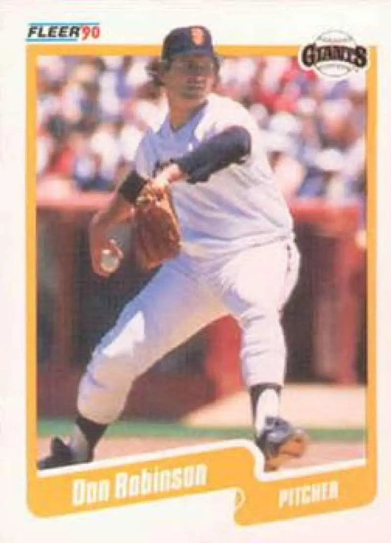 1990 Fleer #70 Don Robinson NM-MT San Francisco Giants Baseball Card - Baseball Card Single