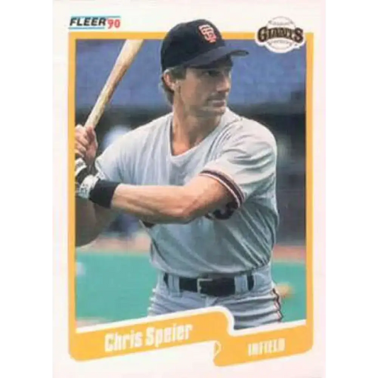 1990 Fleer #72 Chris Speier NM-MT San Francisco Giants Baseball Card - Baseball Card Single
