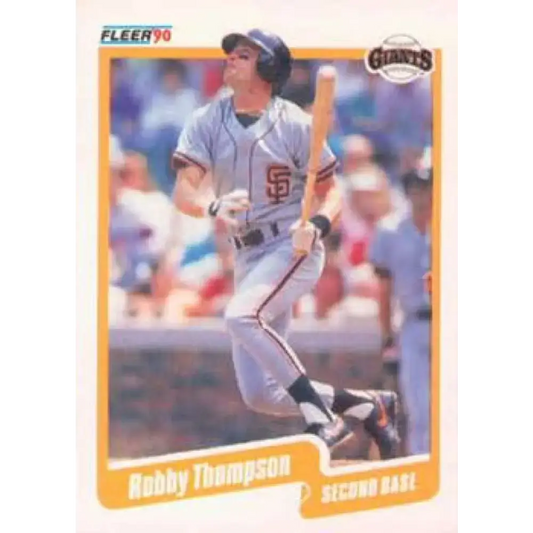 1990 Fleer #73 Robby Thompson NM-MT San Francisco Giants Baseball Card - Baseball Card Single