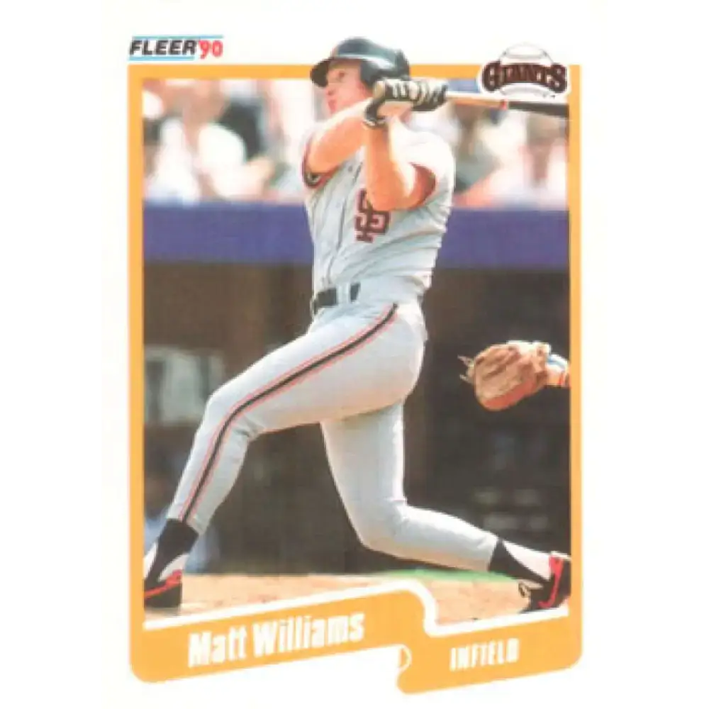 1990 Fleer #75 Matt Williams NM-MT San Francisco Giants Baseball Card - Baseball Card Single