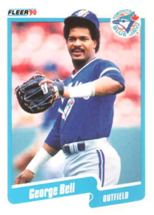 1990 Fleer #76 George Bell NM-MT Toronto Blue Jays Baseball Card - Baseball Card Single