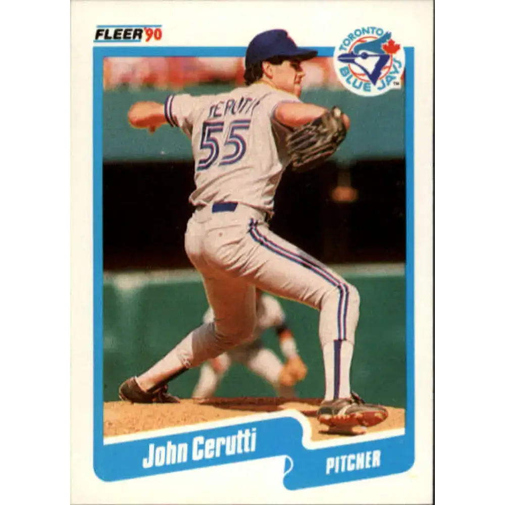 1990 Fleer #78 John Cerutti NM-MT Toronto Blue Jays Baseball Card - Baseball Card Single
