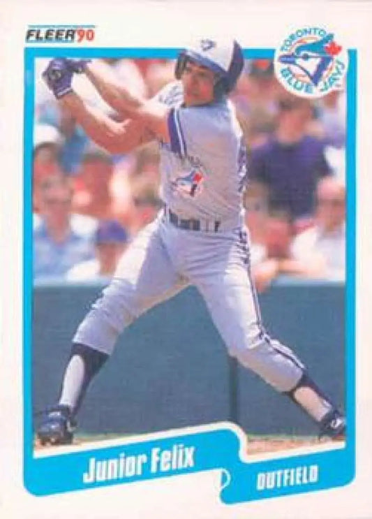 1990 Fleer #79 Junior Felix NM-MT Toronto Blue Jays Baseball Card - Baseball Card Single