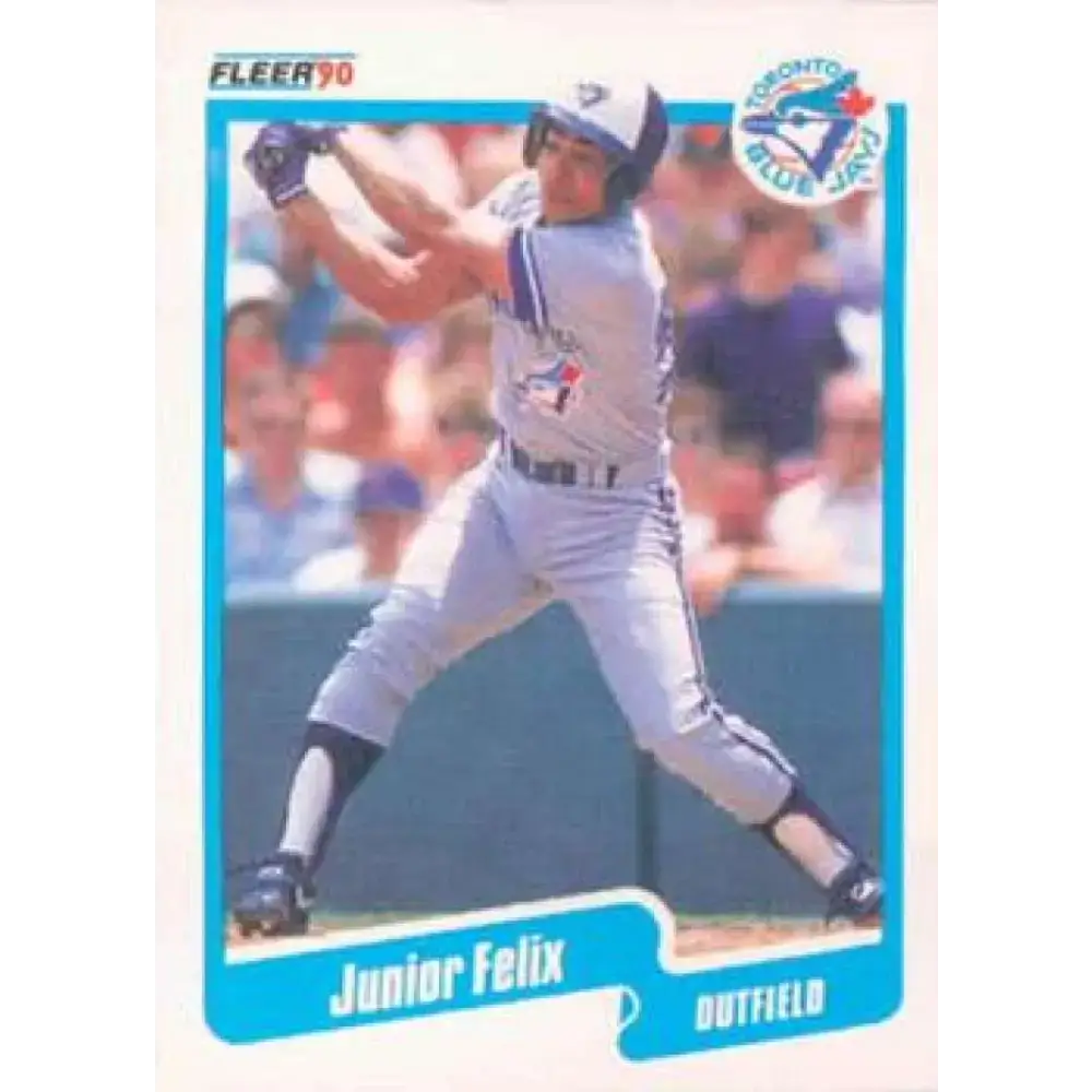 1990 Fleer #79 Junior Felix NM-MT Toronto Blue Jays Baseball Card - Baseball Card Single