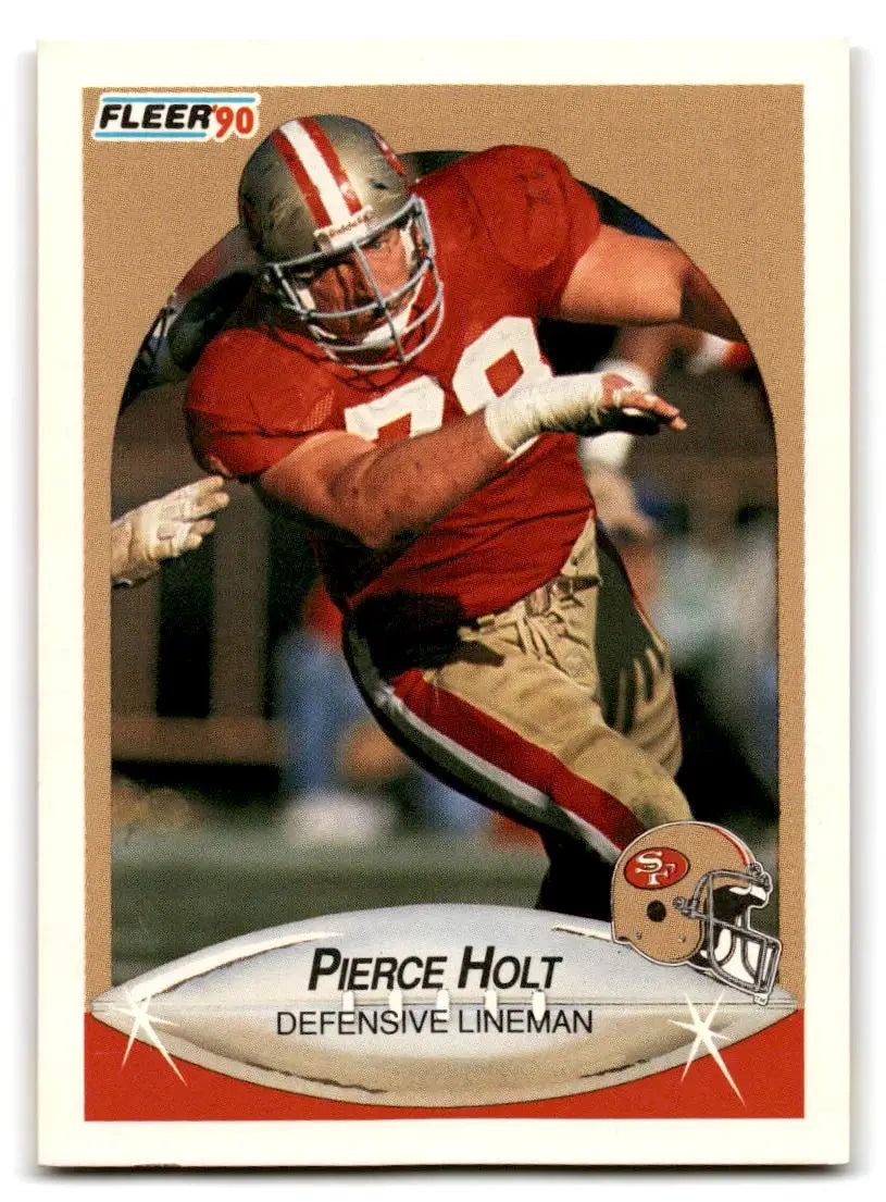 1990 Fleer #8 Pierce Holt - Football Card Single