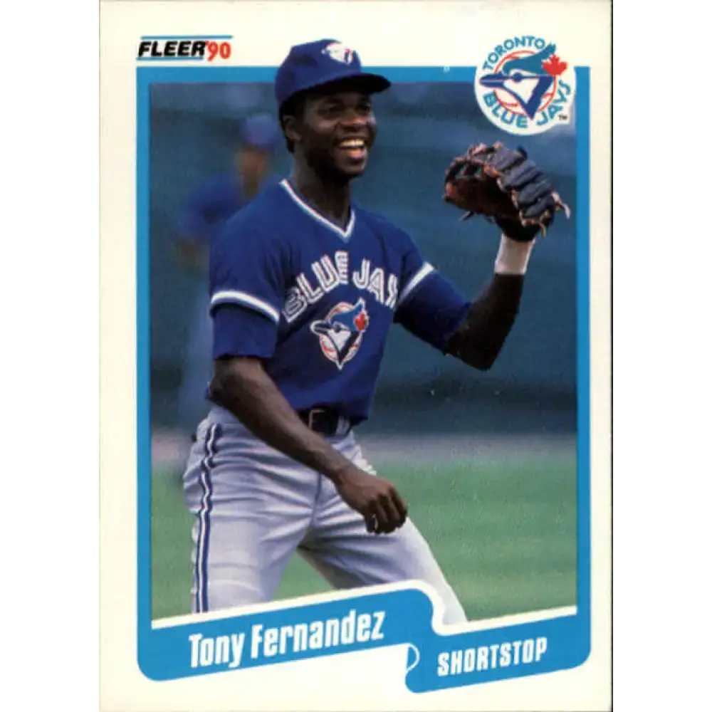 1990 Fleer #80 Tony Fernandez NM-MT Toronto Blue Jays Baseball Card - Baseball Card Single