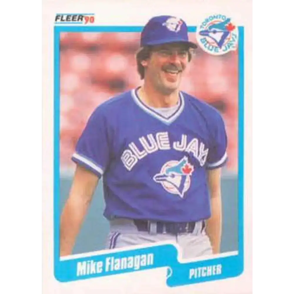 1990 Fleer #81 Mike Flanagan NM-MT Toronto Blue Jays Baseball Card - Baseball Card Single