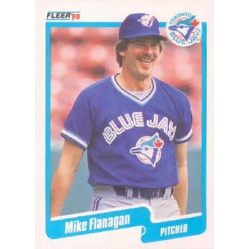 1990 Fleer #81 Mike Flanagan NM-MT Toronto Blue Jays Baseball Card - Baseball Card Single