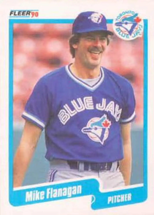 1990 Fleer #81 Mike Flanagan NM-MT Toronto Blue Jays Baseball Card - Baseball Card Single