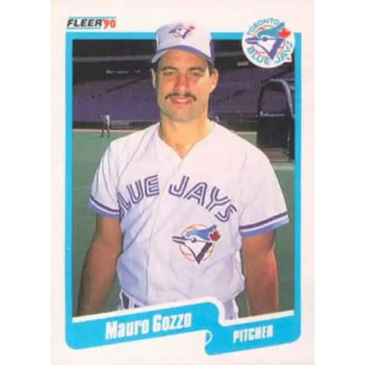 1990 Fleer #82 Mauro Gozzo NM-MT RC Rookie Toronto Blue Jays Baseball Card - Baseball Card Single