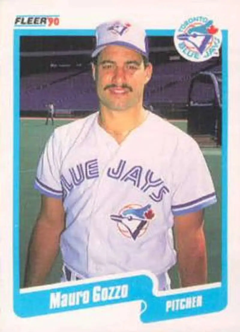 1990 Fleer #82 Mauro Gozzo NM-MT RC Rookie Toronto Blue Jays Baseball Card - Baseball Card Single
