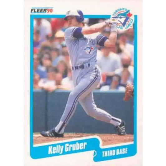 1990 Fleer #83 Kelly Gruber NM-MT Toronto Blue Jays Baseball Card - Baseball Card Single