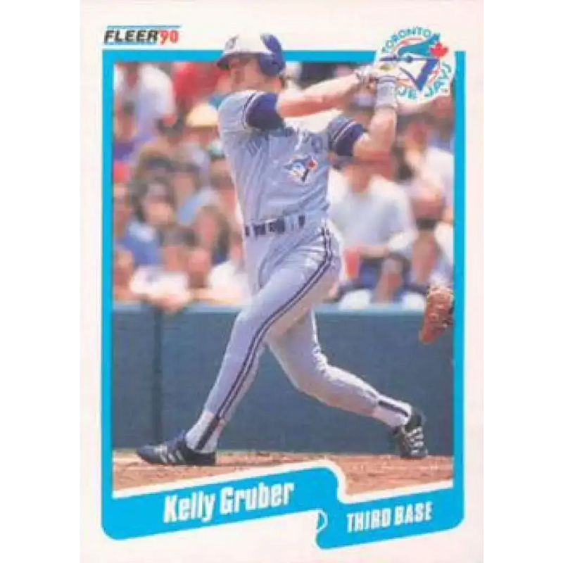 1990 Fleer #83 Kelly Gruber NM-MT Toronto Blue Jays Baseball Card - Baseball Card Single