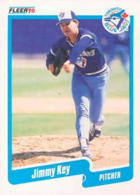 1990 Fleer #85 Jimmy Key NM-MT Toronto Blue Jays Baseball Card - Baseball Card Single