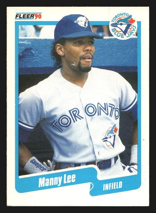 1990 Fleer #86 Manny Lee Toronto Blue Jays - Baseball Card Single