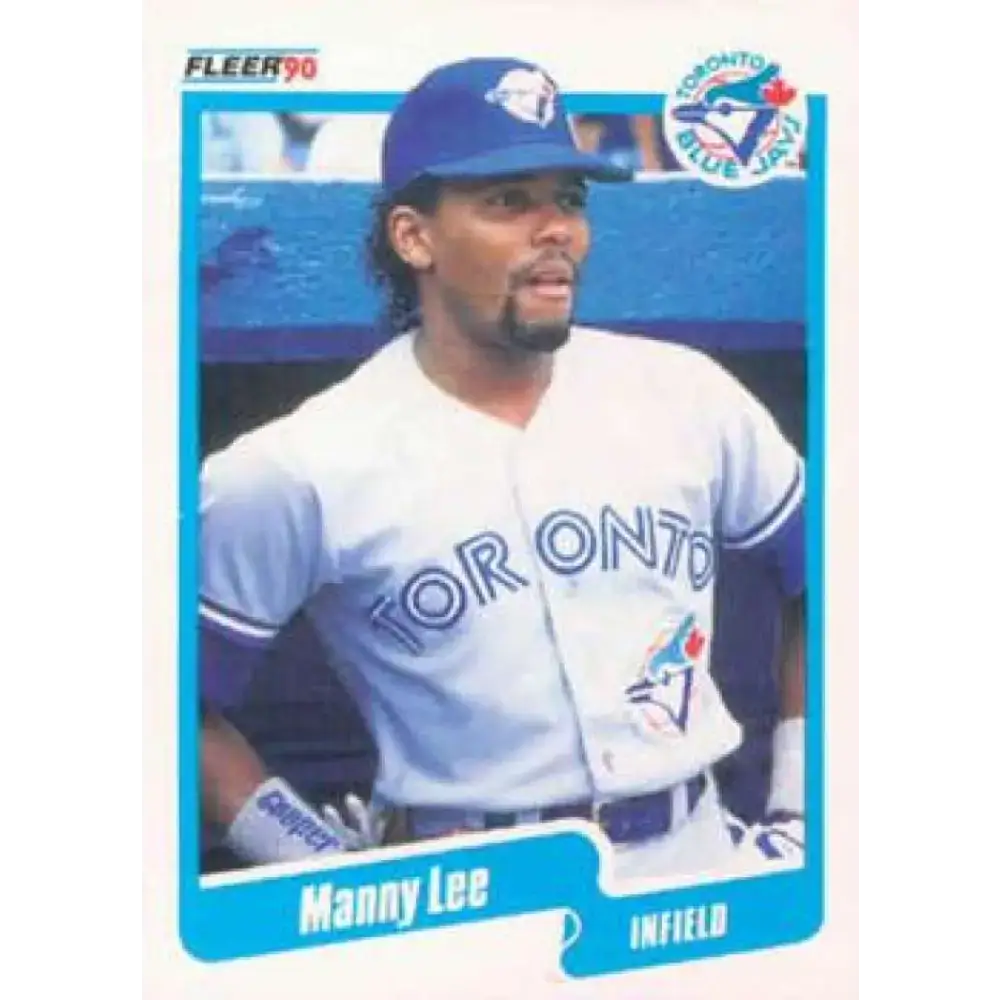 1990 Fleer #86 Manuel Lee NM-MT Toronto Blue Jays Baseball Card - Baseball Card Single