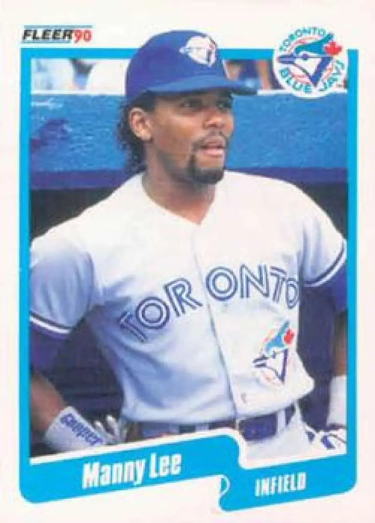 1990 Fleer #86 Manuel Lee NM-MT Toronto Blue Jays Baseball Card - Baseball Card Single